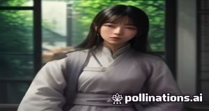 AI技术赋能内容创作的未来场景，数字艺术风格，展示福利姬文化与人工智能融合的可能性